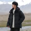 Men's High-End Hooded Down Jacket - 90% Down, Windproof, Winter Warm, Unisex, Casual Outerwear