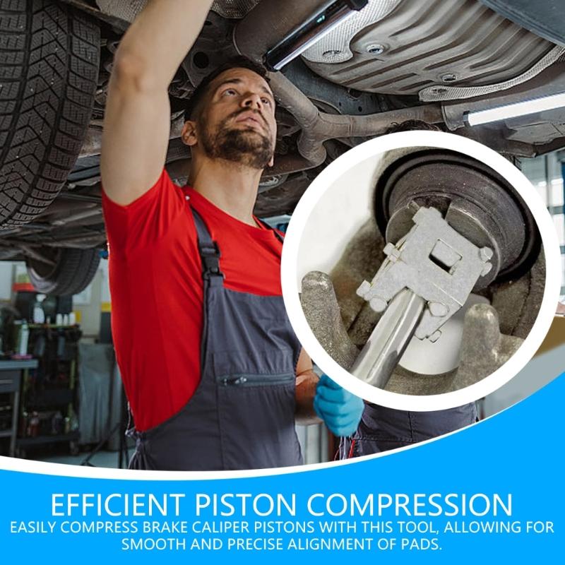 Rear Disc Brake Piston Tool For Piston Removal and Installation Universal Automotive Rear Brake Caliper Compression Tool