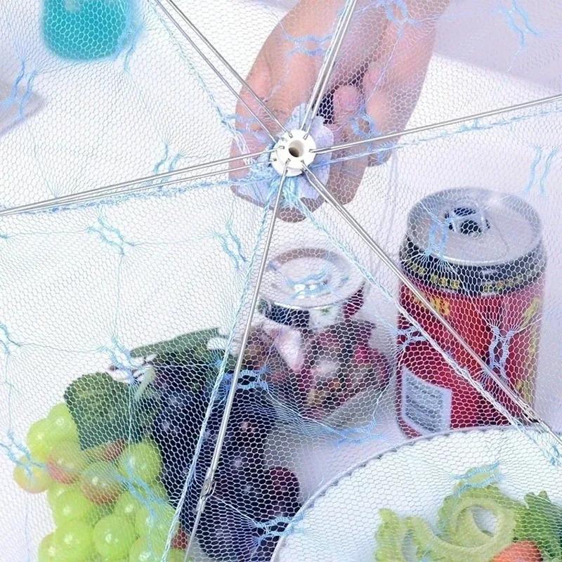 35CM Minimalist Lace Foldable Fly-Proof Food Cover - For Table Food & Fruits