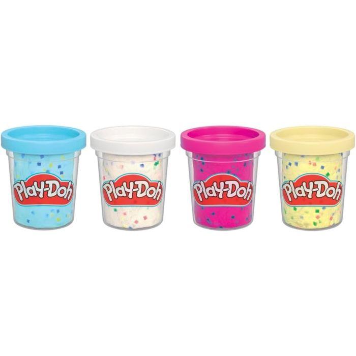 Confettis Amusants - PLAY-DOH - Pack de 4 - Multicolore - 85g par boîte - Pour enfants