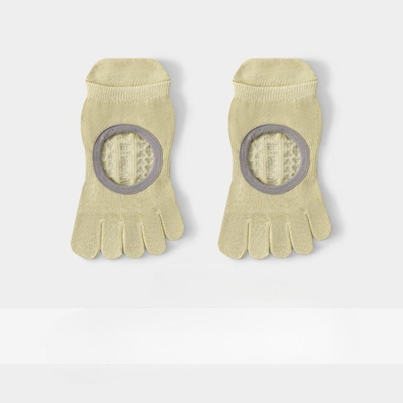 Summer Five-finger Yoga Socks, Anti-slip Indoor Sports Fitness Pilates Training Socks with Separate Toes