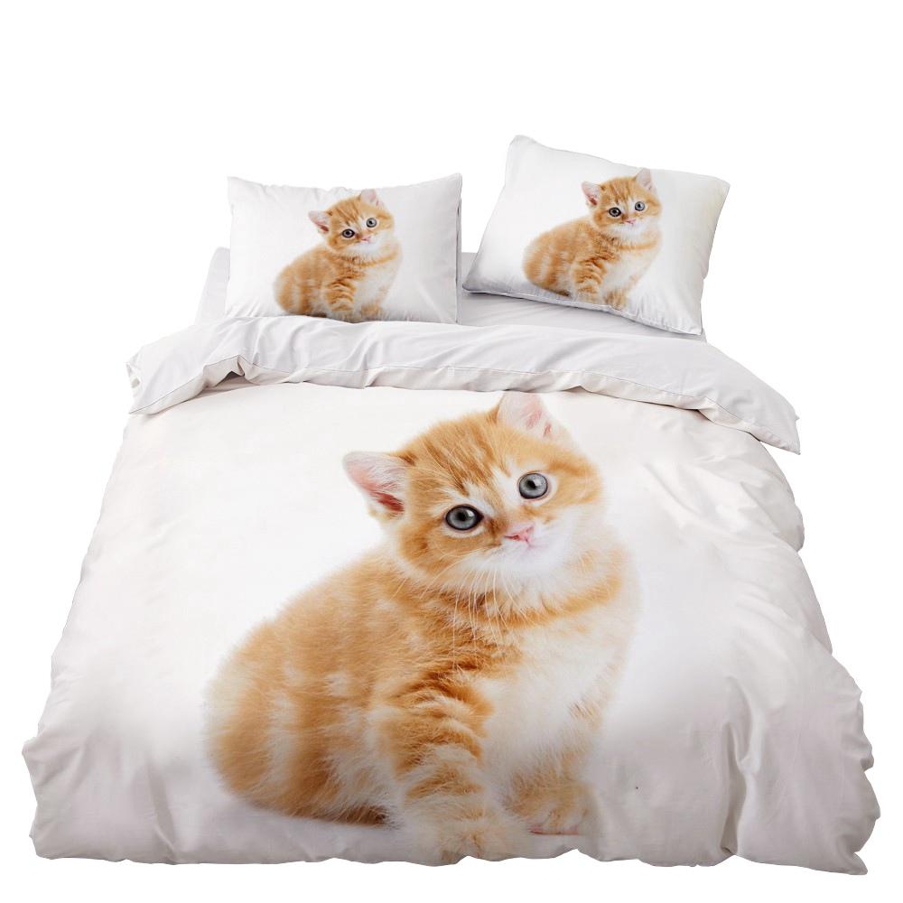 Dream NS Cute Pet Dog Roupa De Cama Bedding Set Home Textiles Set King Queen Pet Cat Duvet Cover Couette Bedclothes 2/3pcs