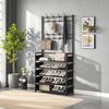 Multi-Layer Shoe Rack Doorway Clothes Hanger High Stability Simple Installation Shoes Shelf
