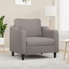 Vidaxl Armchair, Taupe, 60 Cm, Upholstered In Fabric