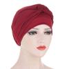 Comfortable Polyester Turban Hat With Braid Design For Men And Women
