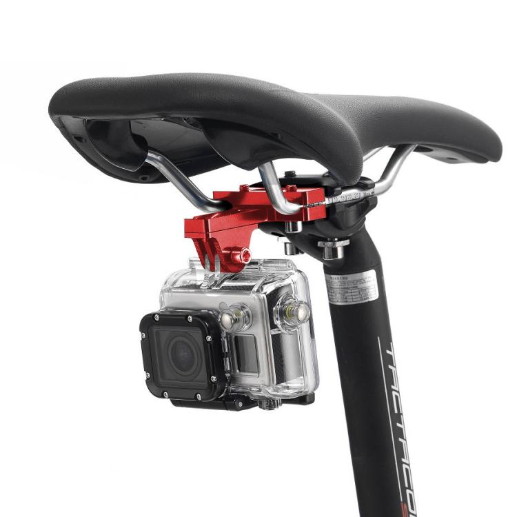 

PULUZ Aluminium Alloy Bike Seat Cushion Mount for GoPro, Insta360, DJI and Other Action Cameras червоний