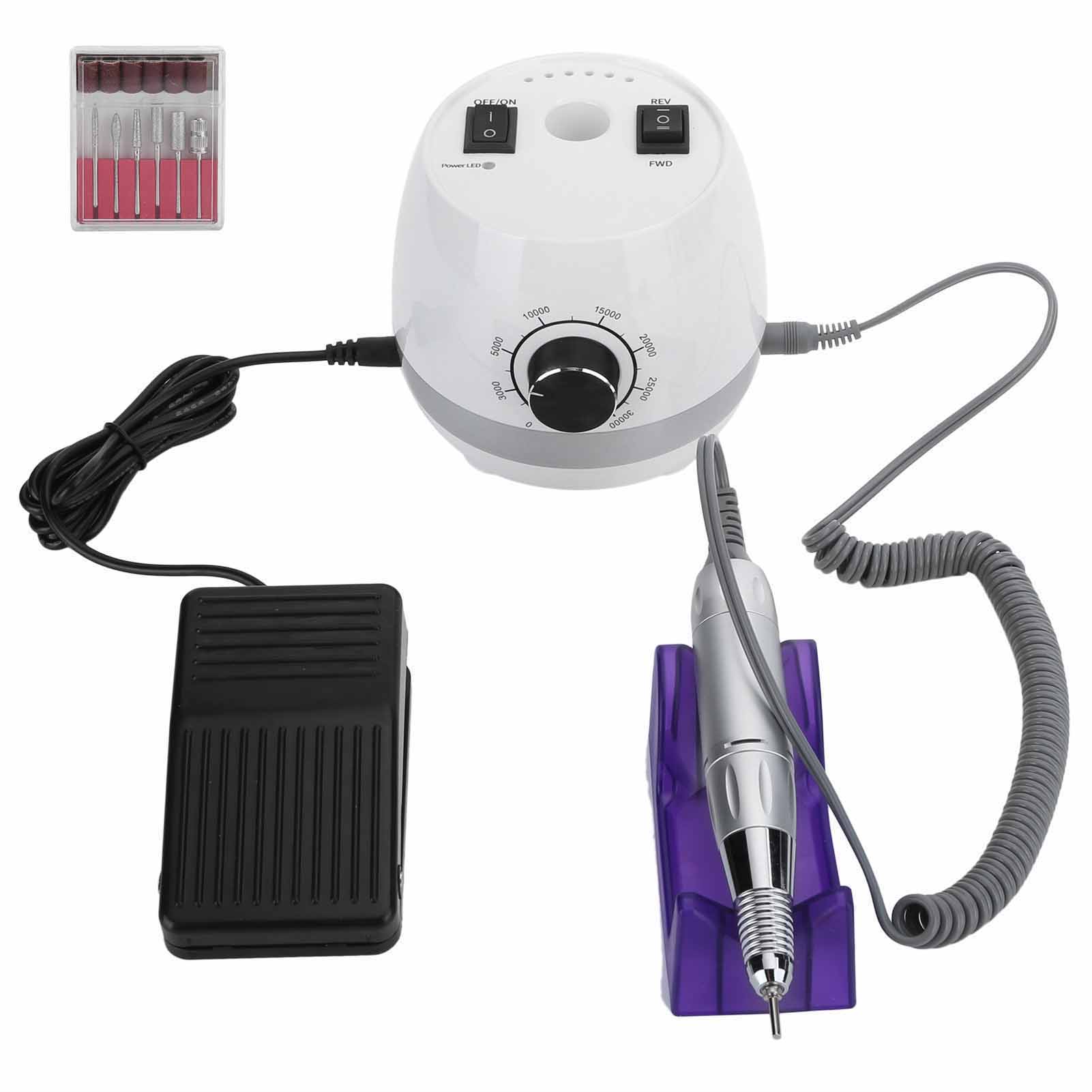 

Профессиональная дрель для ногтей, 30000 об/мин, электрическая шлифовальная машинка для ногтей (100‑240 В) EU Plug