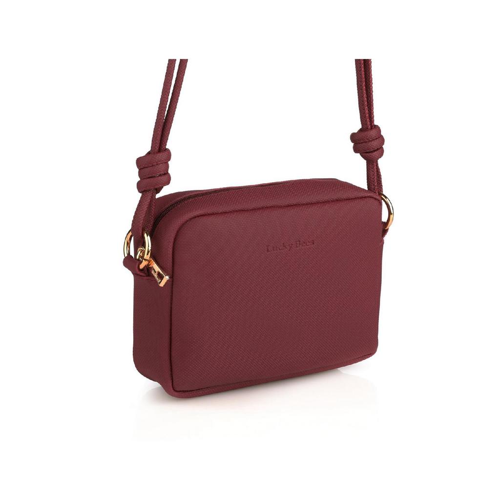 Mini-Umhängetasche für Damen mit Kreuzriemen-Reißverschluss