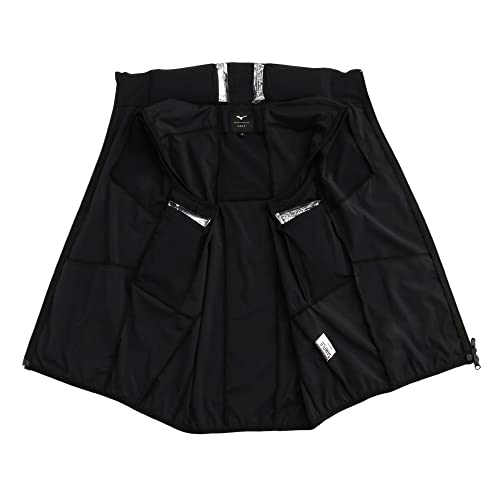 Mizuno Cold Charge Vest for Golf, Includes 7 Ice Packs, Cools and Combats Heat, Men's, Black, XL, E2JE2050