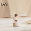 Unique Literary Statue Angel Reading Book Statue, Resin Desk Decor for Lovers, Scratch-resistant Desktop Young Girl Figurine Bookshelf, Healing