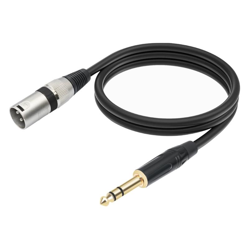 

Male 6.35mm to Male Kanon AUX Cable 1/4inch TRS to 3Pin Kanon Adapter Cord Connection Line for Mixing Console Amplifier 1