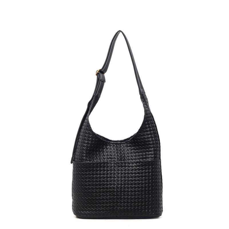 2025 Retro Jednokolorowa Torba na Ramię z Miękkiej Skóry o Dużej Pojemności