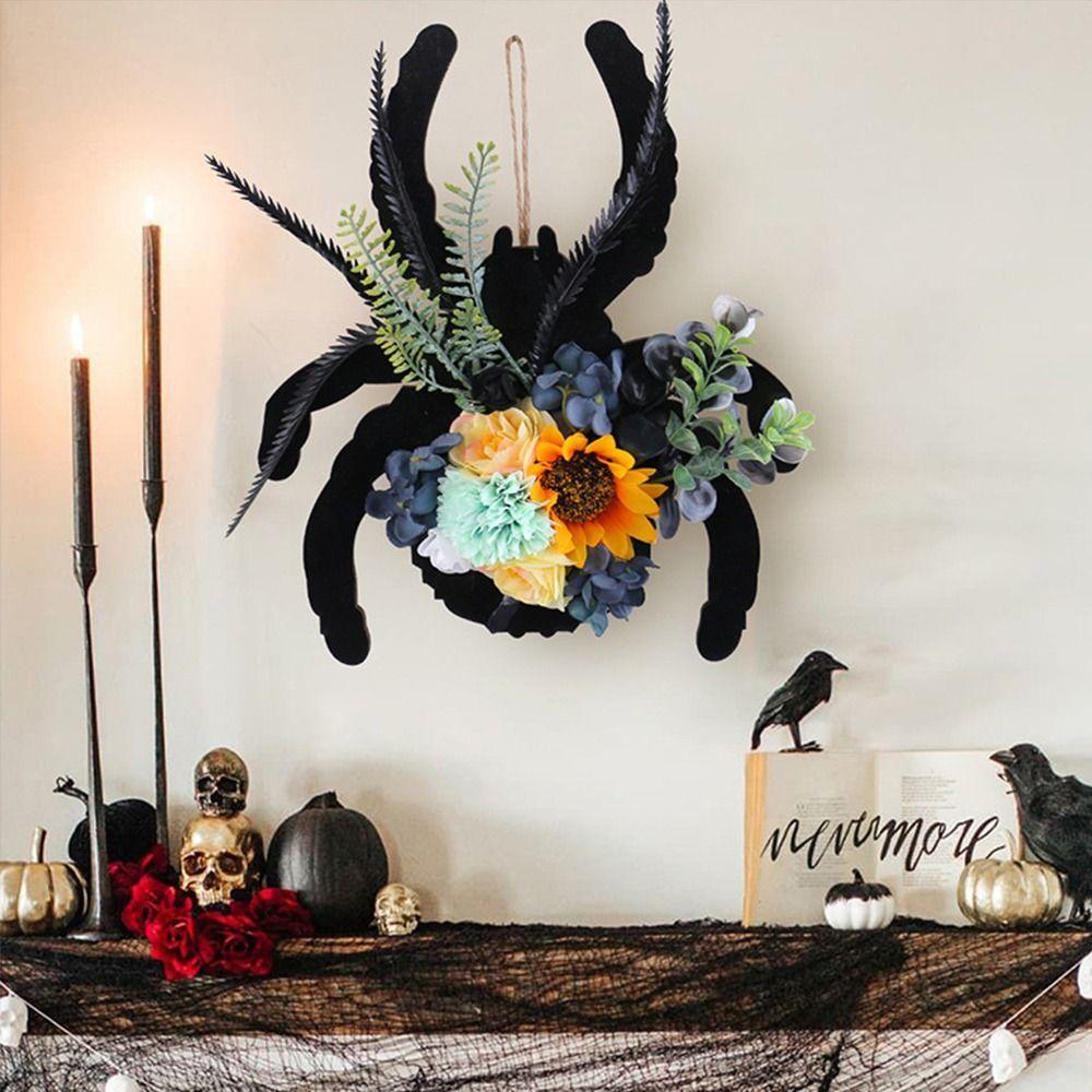 Creative Halloween Door Decorations Wooden Halloween Door Wreath Festival Decor