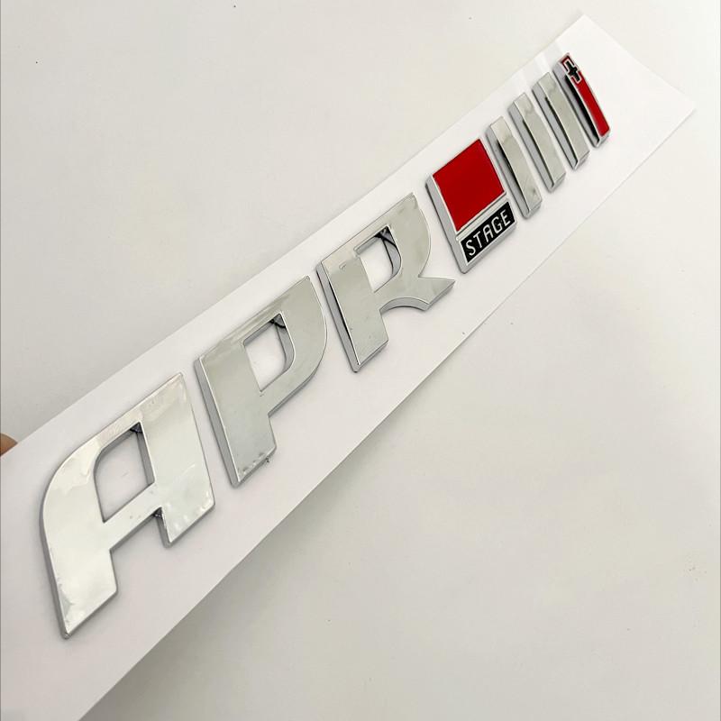 3D ABS APR Logo Letters Car Trunk Badge Decal For S9 A4 A5 S4 B8 A3 A7 Golf GTI MK4 6 7 MK6 APR Emblem Sticker Accessories9S