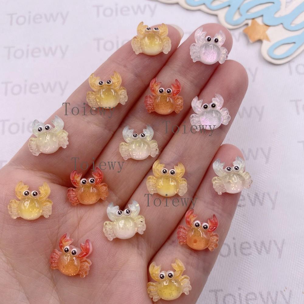 50pcs Resin Mini Colorful Mermaid Tail Shell Starfish Seahorse Conch Flatback Rhinestones Figurine Nail Art DIY Scrapbook Crafts