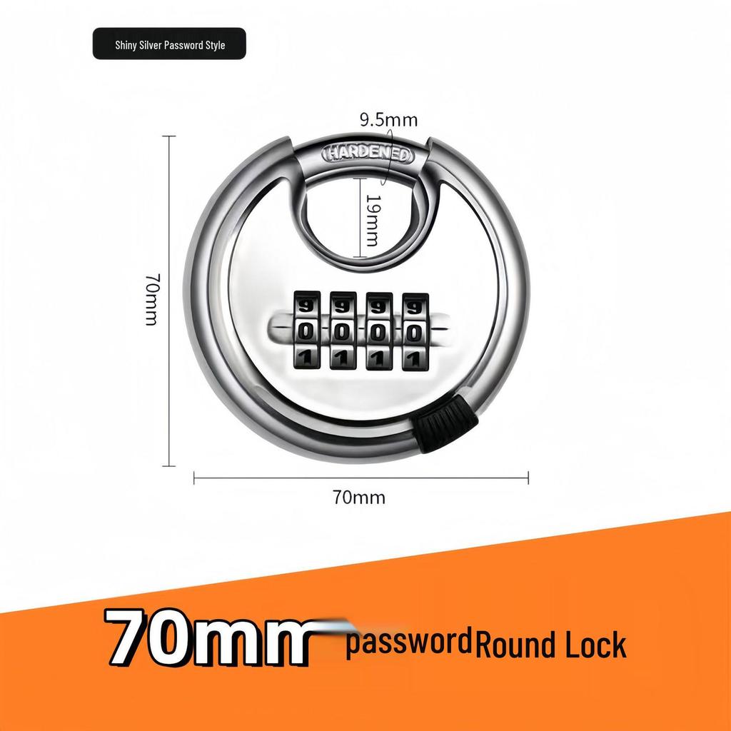 Stainless Steel Waterproof Combination Padlock for Outdoor and Anti-theft Use