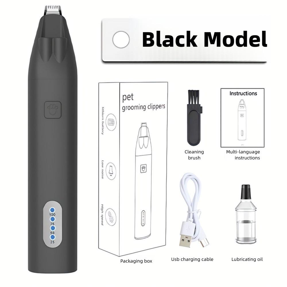 with Led Light Dog Hair Trimmer Rechargeable Waterproof Pet Foot Hair Trimmer Pet Care Supplies Electric Pet Shaver