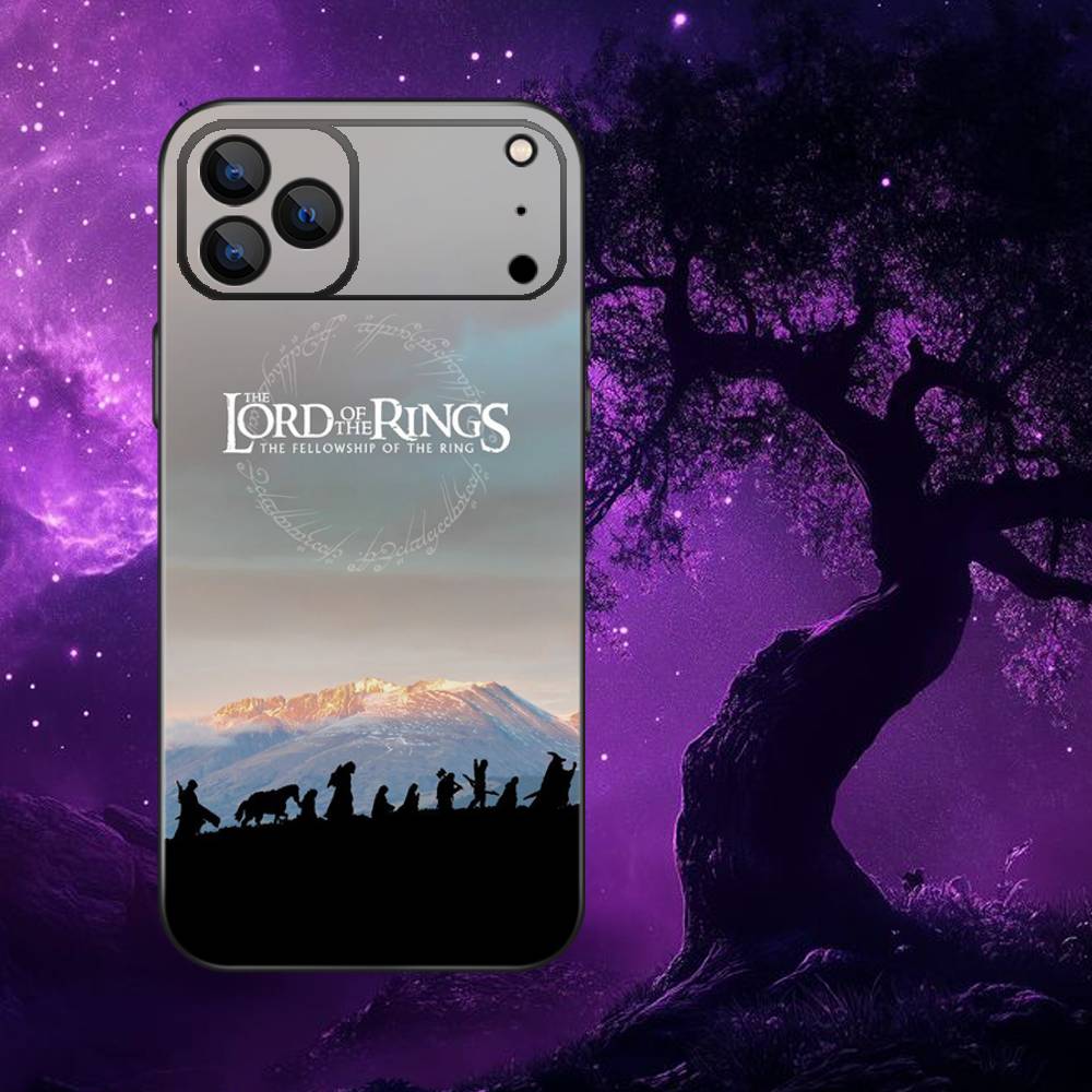 The L-Lord Of The R-Rings Phone Case For iPhone 17,16,15,14,13,12,Pro,Max,Plus,E,SE4,Air,Mini Black Soft Box