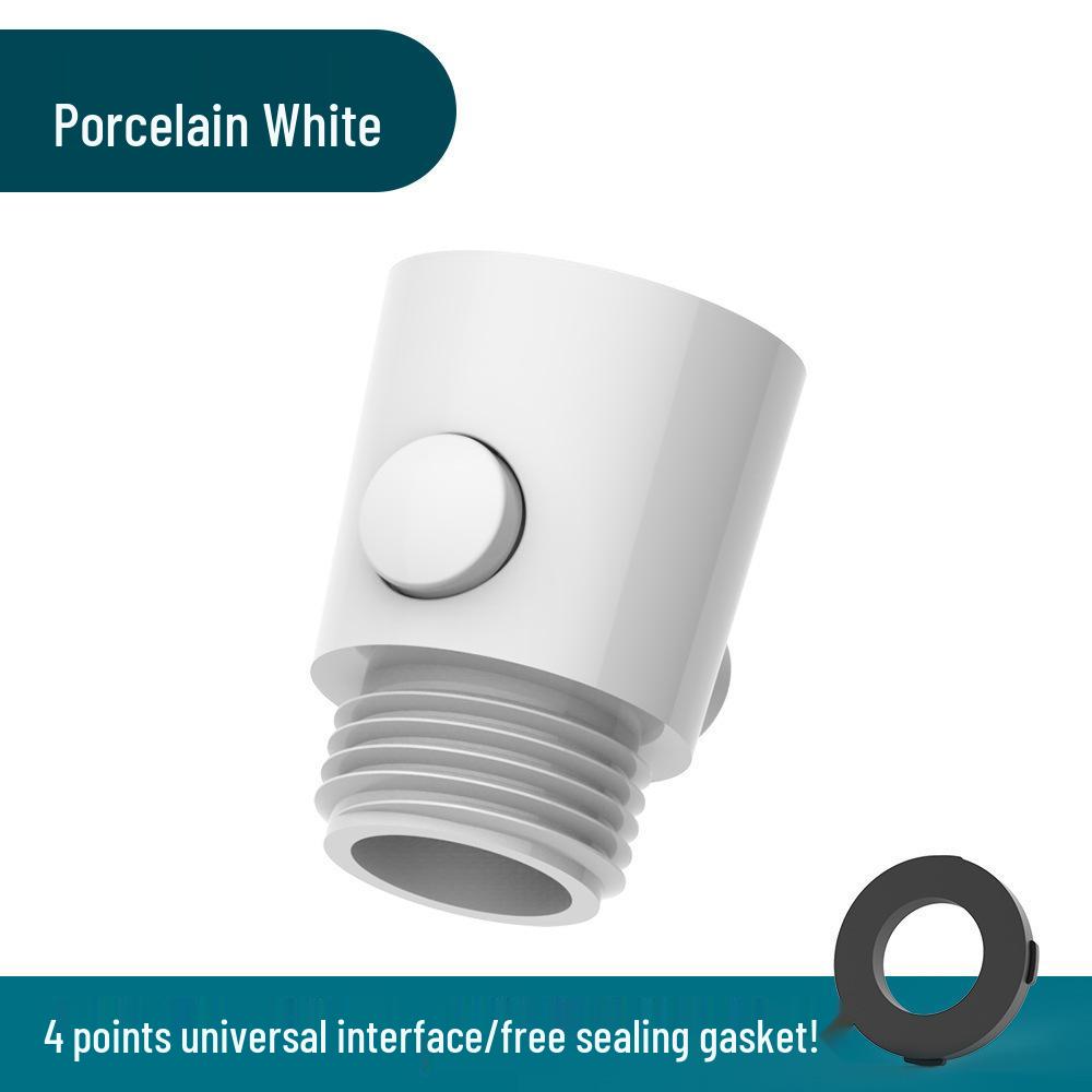 

Handheld Shower Head with One-Button Stop Valve and Quick Switch Flow Regulator