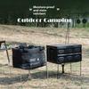 Camping Folding Cooler Box Stand Container Holder Shelf Outdoor Camping Supply Holder Folding Stand Ice Box Stand Aluminum Alloy