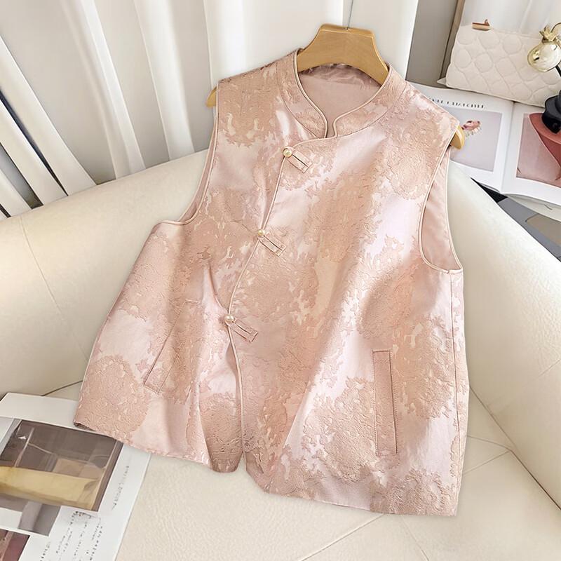 

Женский ретро жаккардовый жилет со стойкой XL