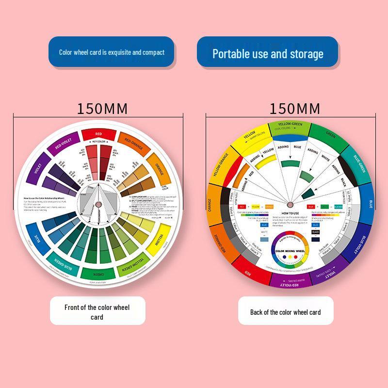 Multi-functional Chinese Style Color Wheel: Hue Ring Poster for Clothing, Desserts & Design.