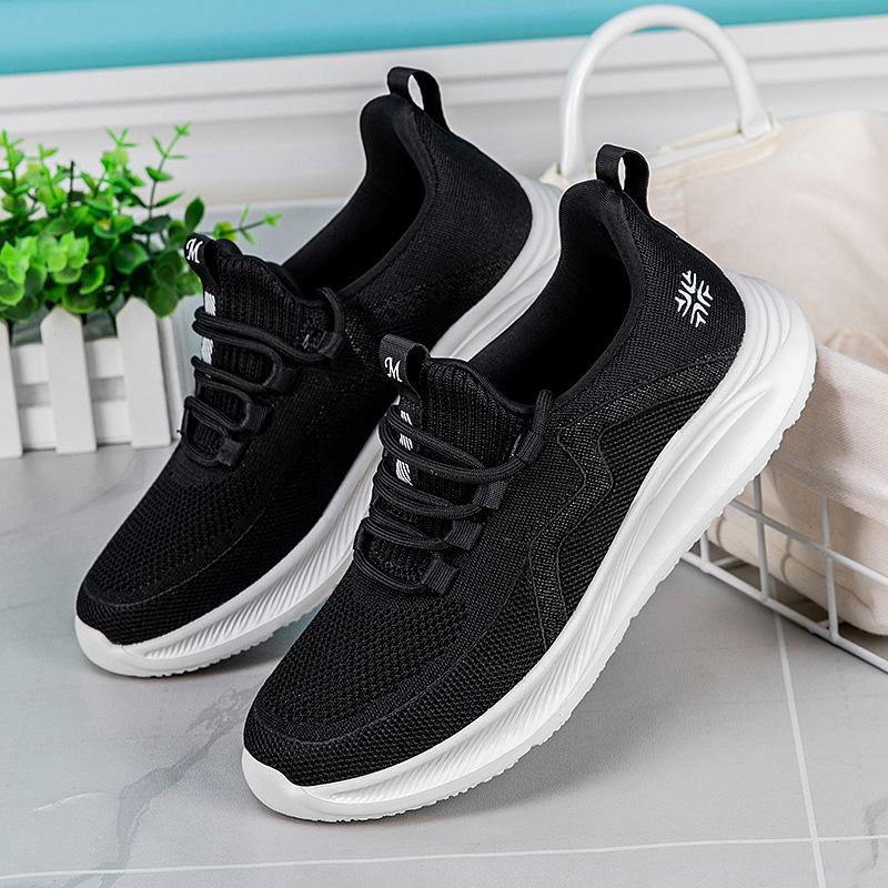 5906 fly-woven sports shoes spring and summer low-top hollow breathable mesh running shoes lightweight mother shoes walking shoes