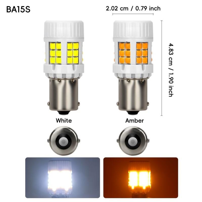 12v 1156 Bulb LED Car Lights Parking Lamp Reverse Lighting Turn Signal Applies To BAU15S, BA15S, And 1157 Sockets