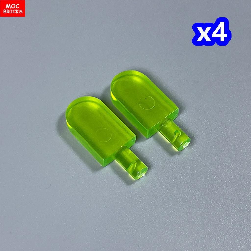 MOC Blocks Food Popsicle Candy Ice Cream Drinking Trans Liquid Learning DO IT YOURSELF Construction Bricks Children's Playthings Plastic Material