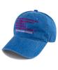 Bichiseuaenkeulim Text Pigment Ball Cap-Blue