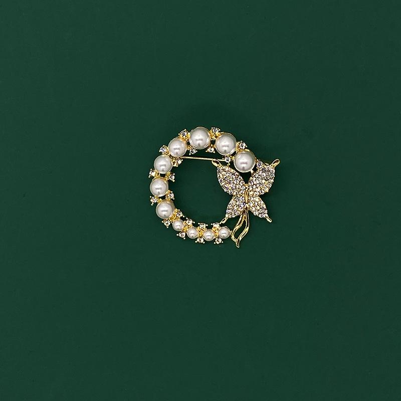 Fluture stras Pin animal plantă broșă aliaj broșă versatilă Xiaoxiangfeng nișă