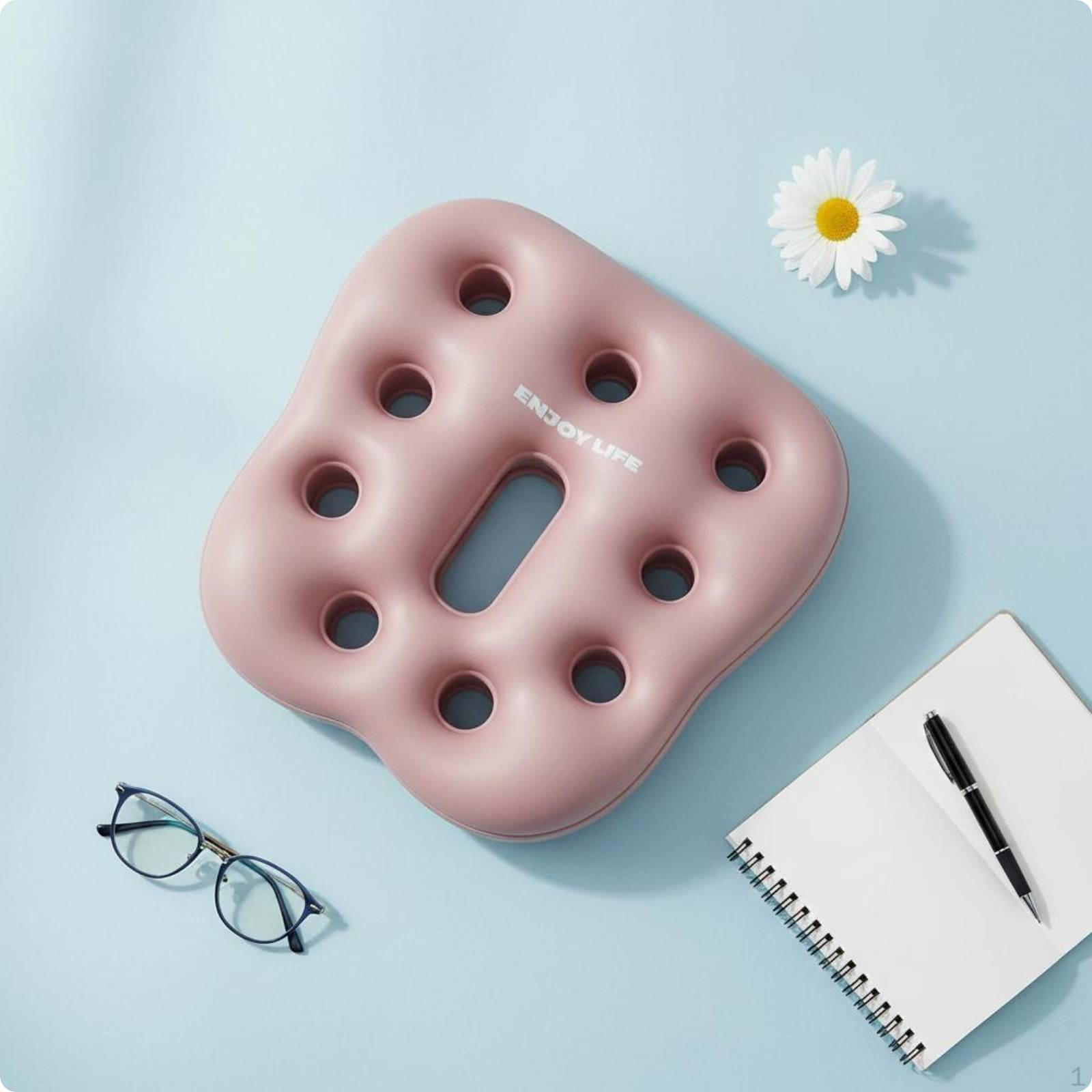 Coccyx Seat Cushion Hollow Design Tailbone Relief Breathable Hemorrhoid Pillow for Post