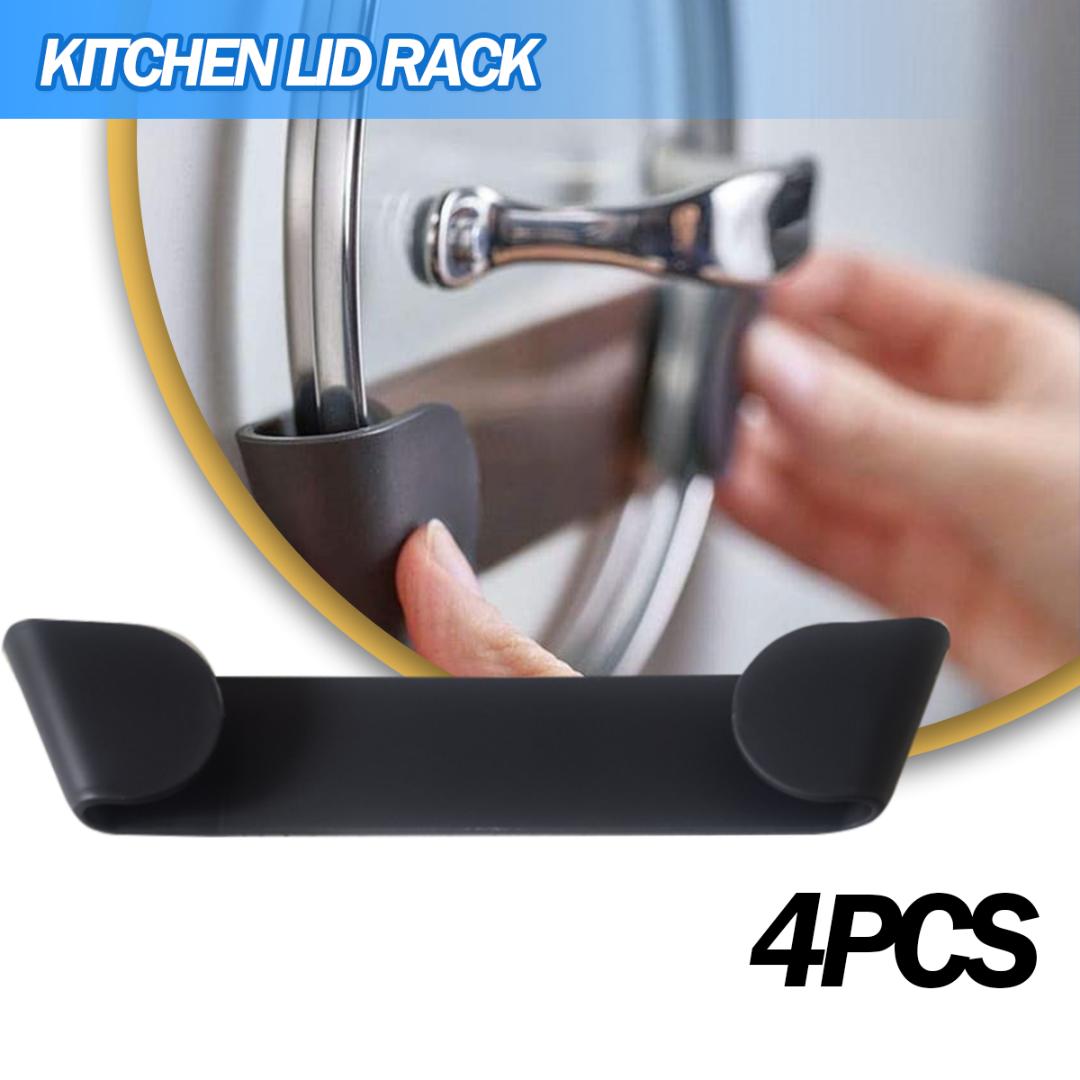 

PDTO 4 шт. держатель крышки горшка настенное крепление для горшка PLid органайзер подставка для крышки кастрюли для двери шкафа