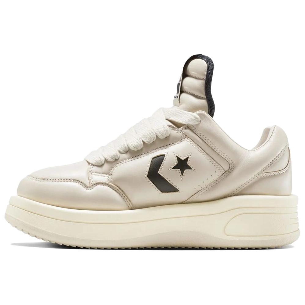 Converse Rick Owens X DRKSHDW TURBOWPN Low Pelican Unisex Sneakers Cream Black Cloud-Cream A12062C