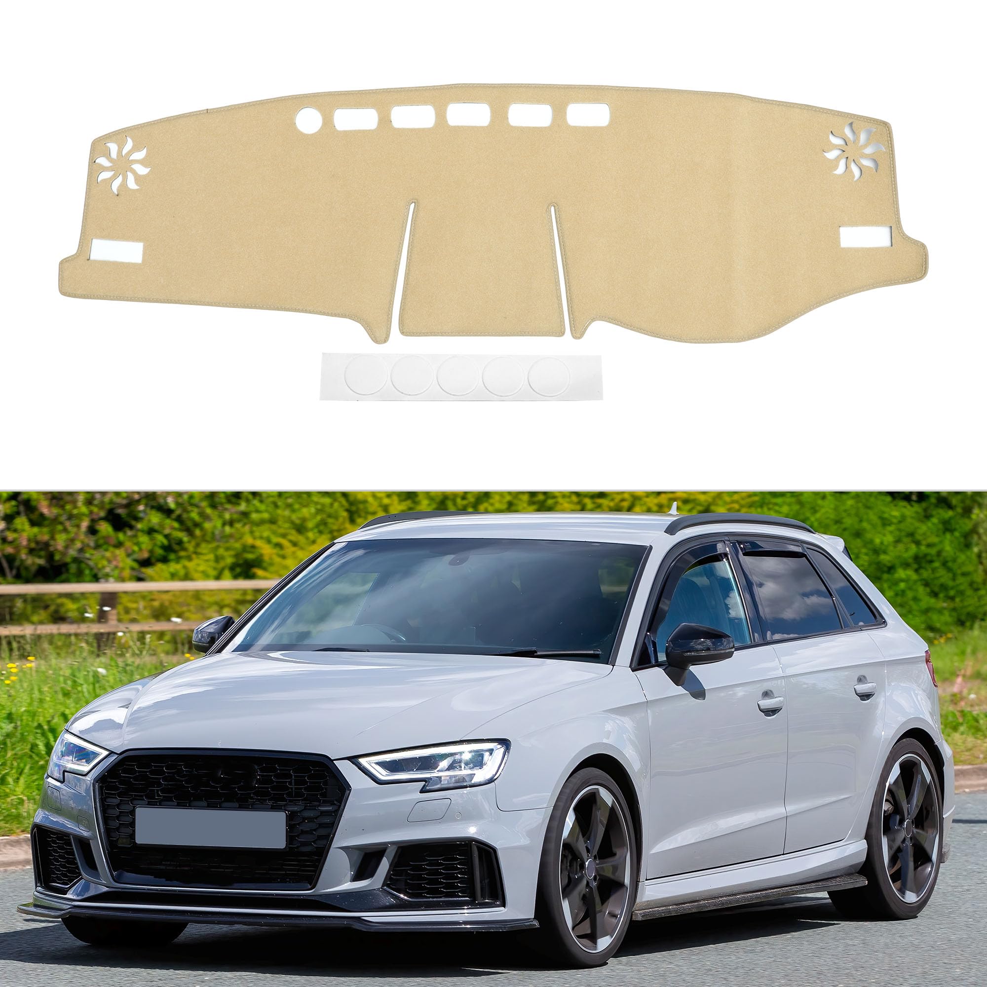 

RATCHROLL Коврик на приборную панель для Toyota RAV4 и XA50, интерьер приборной панели автомобиля, защита от солнца (2020-2024 гг.), Защитная пленка, Аксессуары, Защита, Антибликовое покрытие, бежевый