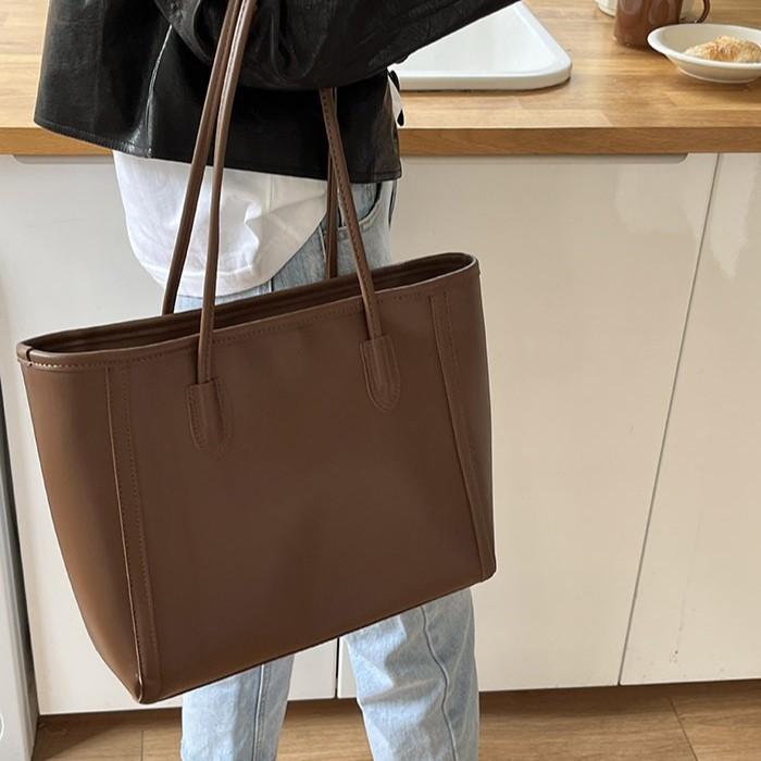 New Casual Large Capacity Women's Tote Bag Simple Guangzhou Bag Color Block Cross-Border Women's Bag