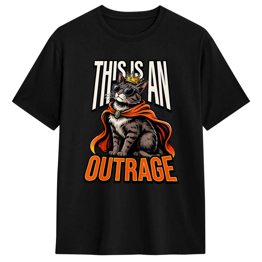 This is an Outrage Funny Princess Cat Goddammit Donut Gold T-Shirts for  Vintage 100% Cotton Tee Shirt Short Sleeve T Shirts