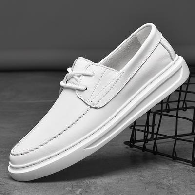 Genuine Leather Casual Shoes Man Luxury Designer Oxford Shoes Men Fashion Loafers High Quality Formal Dress White Men 'S Shoes