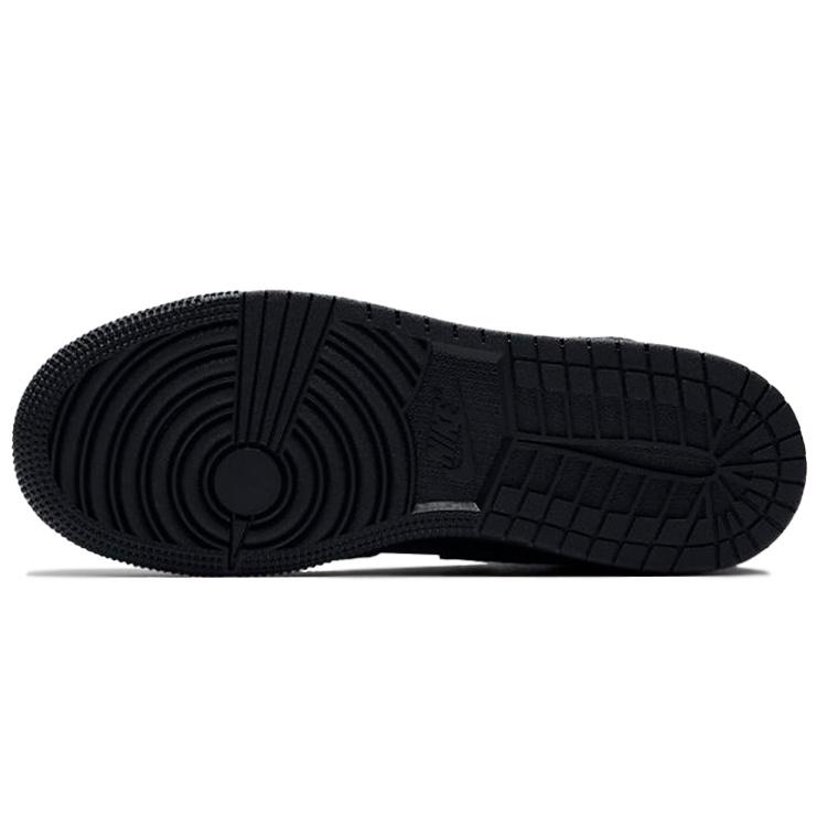 (GS) Air Jordan 1 Mid 'Triple Black' 2020 Kids' 554725-091