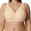 Women Seamless Wireless Comfortable Full Coverage Push Up Gathering Bra