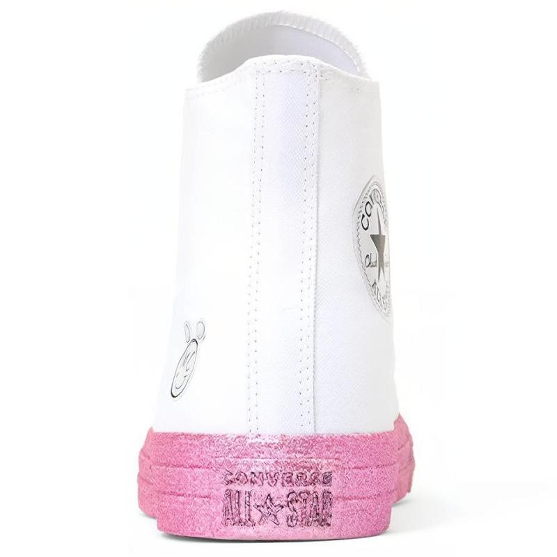 Miley Cyrus X Converse Chuck Taylor All Star High Lace-up High Top Espadrilles Unisex Pink White