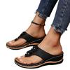 Summer foreign trade thick-soled wedges large-size slippers flip-flops muffin bottom casual fashion versatile women's shoes