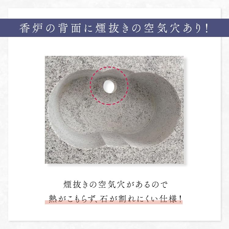 Stick Holder for White Granite Corner Incense Burner and Incense Plate Included Easily Replace Your Old Incense We Pursued a Size That Is Easy To