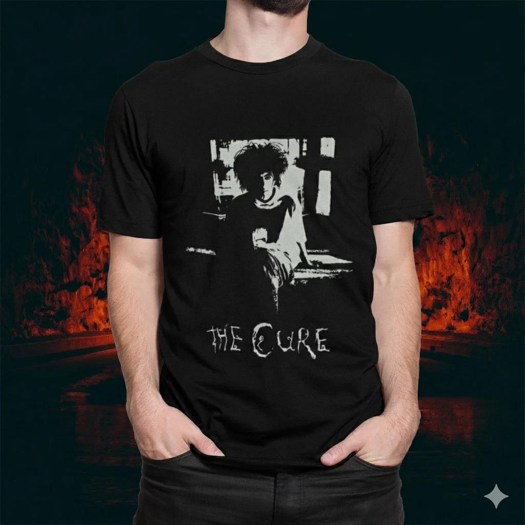 Unisex Adult Casual Music The Cure Goth Rock T-Shirt Robert Smith P... S