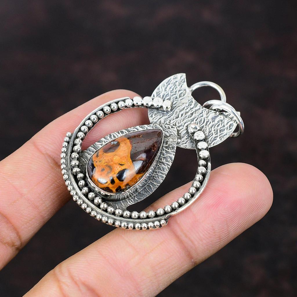 Bauxite Pendant Handmade Amazing Pendant 925 Sterling Silver Pendant Bauxite Jewelry Gemstone Pendant Anniversary Gift Pendant For Mother