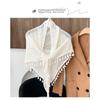 Women S Knitted Solid Color Tassel Versatile Shawl Wrap