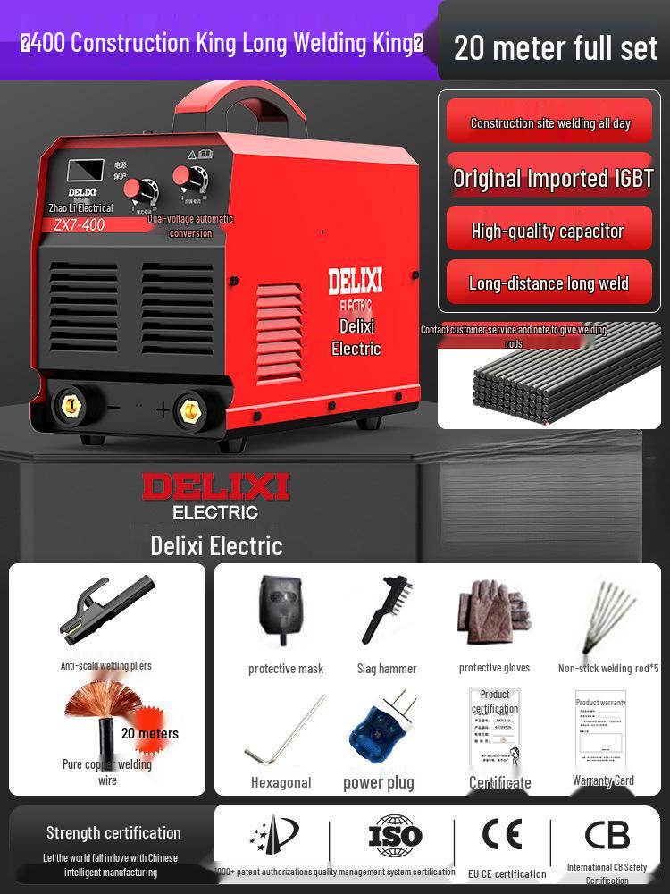 DELIXI Dual Voltage Industrial & Household All-Copper Welding Machine
