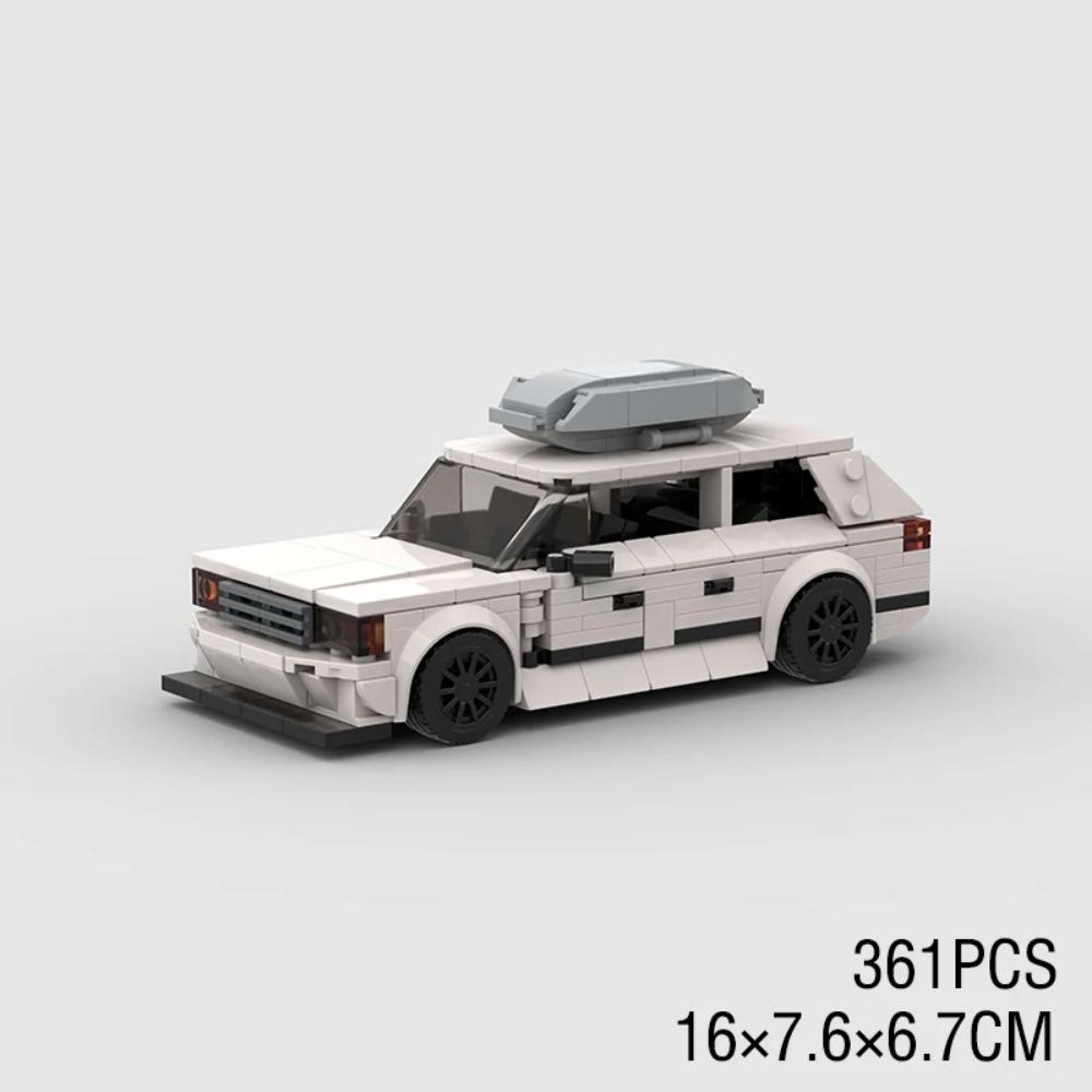 City vintage Speed car MOC rally sports model Building Blocks Old Super race classical Vehicle  Racing Bricks Christmas Gift toy