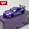 HCMF2 MINIGT 1:64 Toyota Supra A80 Top Secret GT-300 Top Secret Purple MGT Alloy Car Model 1067