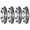 4 Pcs 14 Inch Hubcaps Full Protection Stylish Look Universal Fit R14 Wheel Rim Cover for Most Cars Truck SUV Silver